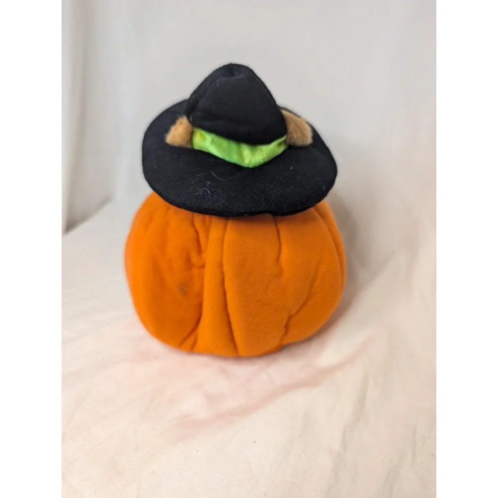 Plush Creations Inc Halloween Plush Witch Bear‎ Jack O' Lantern Hand Puppet 1995